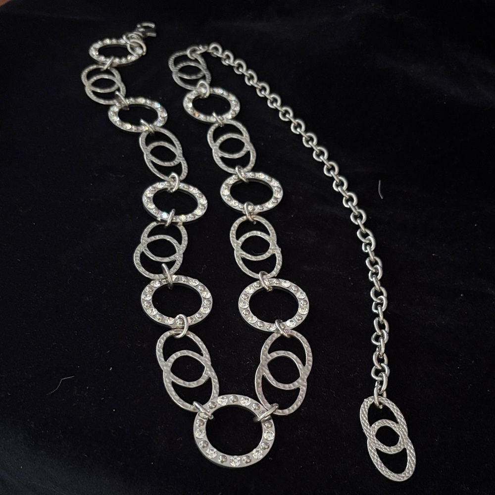 Elegant 36” Silver Chain Belt